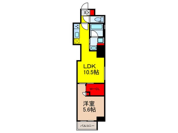 ｱｽﾃｨｰﾚ日本橋浜町の物件間取画像